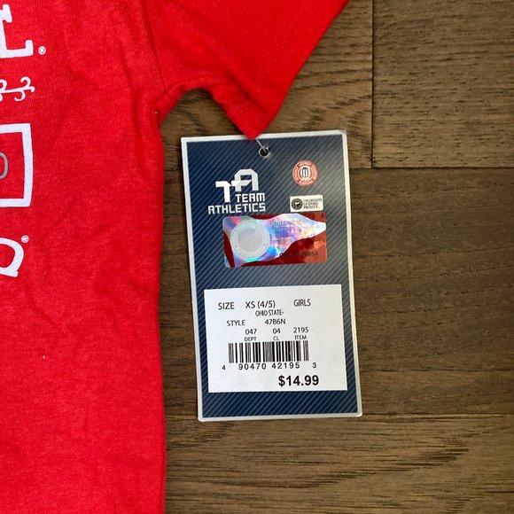 NWT Toddler Kids The Ohio State V-neck Tee - Picture 4 of 4